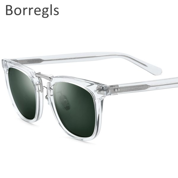 Borregls Acetate Polarized Sunglasses Men 2020